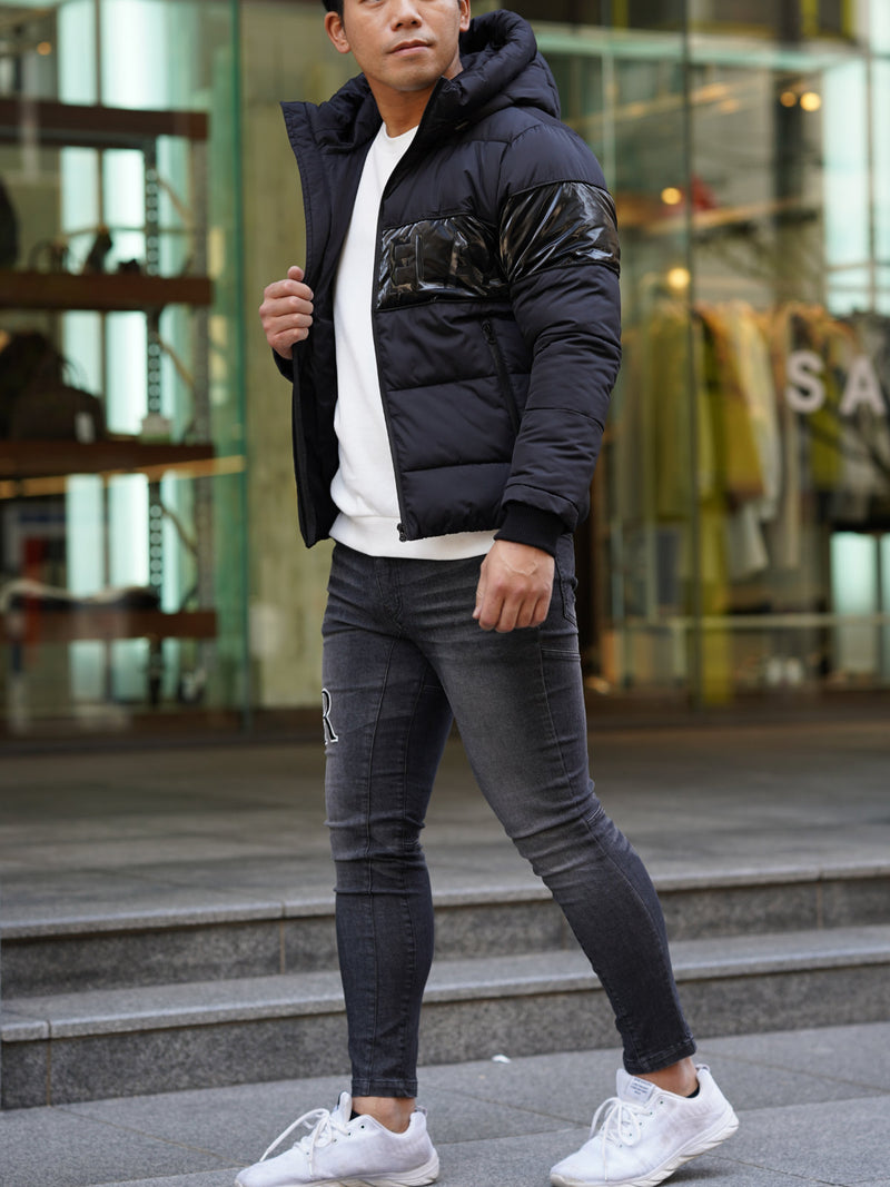 DGLRワッペンBKデニムパンツ