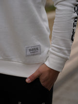 クロスネックラメトレーナー