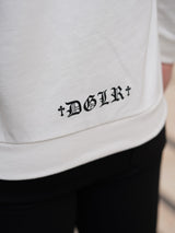 クロスネックラメトレーナー