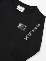 KIDS プレートスリーブ刺繍L/TEE