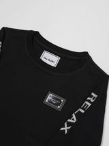 KIDS プレートスリーブ刺繍L/TEE