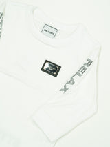 KIDS プレートスリーブ刺繍L/TEE