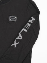プレートスリーブ刺繍L/TEE
