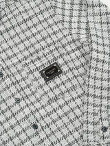 プレートツイードシャツ