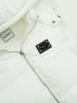 フードエンボスロゴベスト