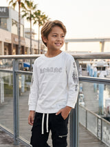 KIDS グラデーションアームクロスL/TEE