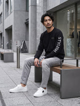 プレートスリーブ刺繍L/TEE