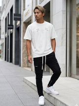 レザークロスパッチTEE