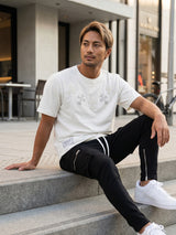 レザークロスパッチTEE