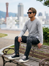 ラベル付き無地ロンＴ【SALE】