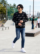 3Dペイントデニムパンツ