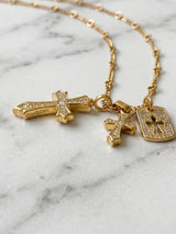 【PREMIUM JEWELRY】トリプルクロスネックレス