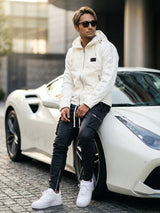 ナイロンアームロゴブルゾン