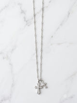 【PREMIUM JEWELRY】ダブルクロスネックレス