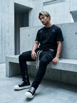 レザークロスパッチTEE