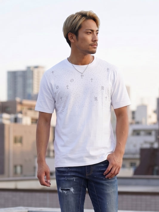 ストーン総柄TEE【SALE】