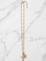 【PREMIUM JEWELRY】ダブルクロスネックレス