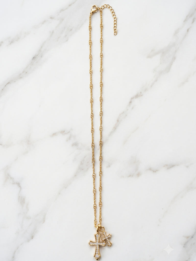 PREMIUM JEWELRY】ダブルクロスネックレス – DayGLORY