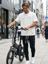 レザークロスパッチTEE