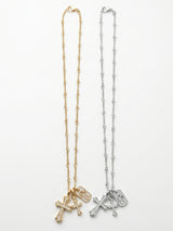 【PREMIUM JEWELRY】トリプルクロスネックレス