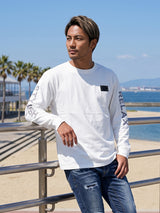 プレートスリーブ刺繍L/TEE
