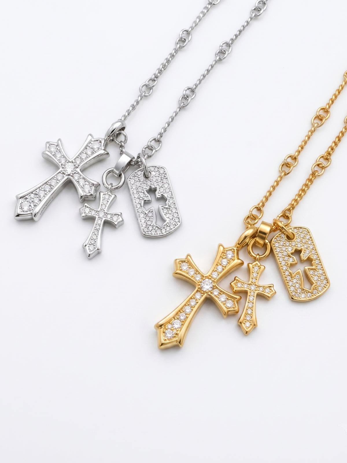 PREMIUM JEWELRY】トリプルクロスネックレス – DayGLORY