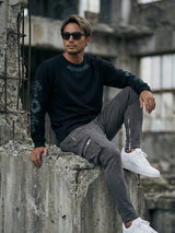 スリーブクロスロゴロンTEE