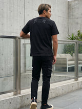レザークロスパッチTEE