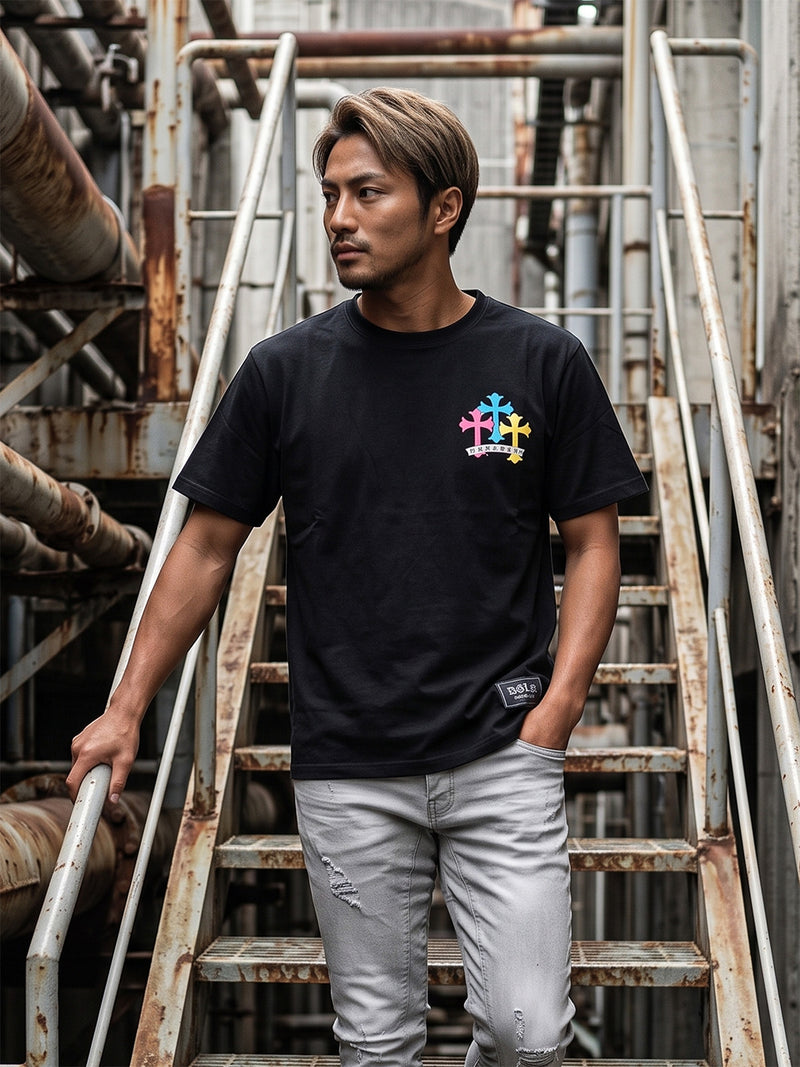 マルチカラークロスTEE【予約商品】 – DayGLORY