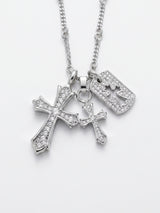 【PREMIUM JEWELRY】トリプルクロスネックレス