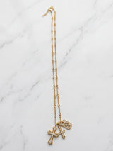 【PREMIUM JEWELRY】トリプルクロスネックレス