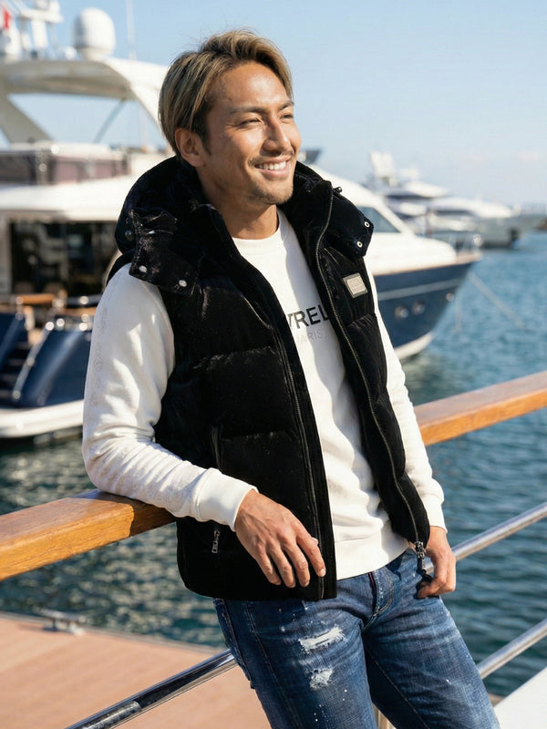 ベルベットPUベスト