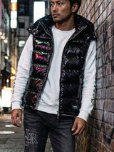 光沢ナイロン中綿ベスト