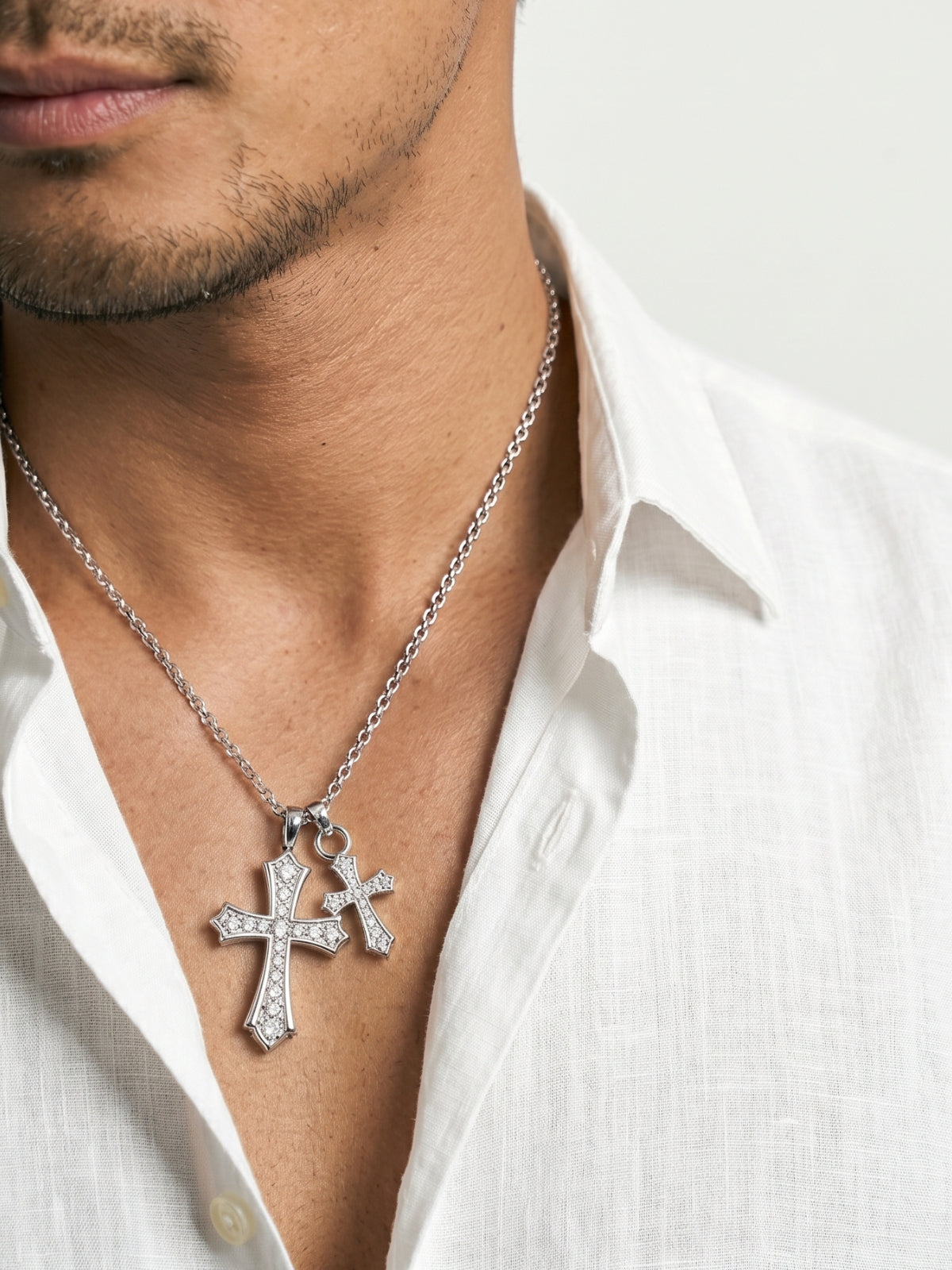 クロス ネックレス PREMIUM JEWELRY】ダブルクロスネックレス – DayGLORY