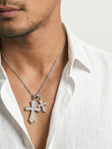 【PREMIUM JEWELRY】ダブルクロスネックレス