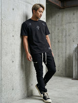 レザークロスパッチTEE