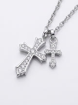 【PREMIUM JEWELRY】ダブルクロスネックレス