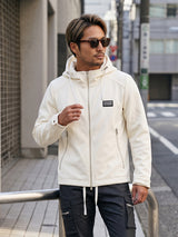 ベルベットPU切替ブルゾン