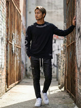 スリーブクロスロゴロンTEE