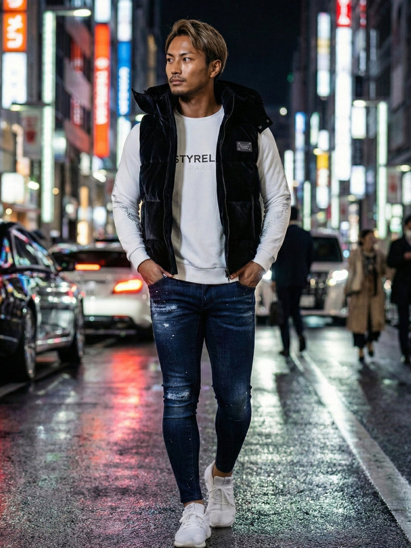 ベルベットPUベスト