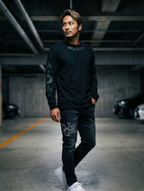 スリーブクロスロゴロンTEE