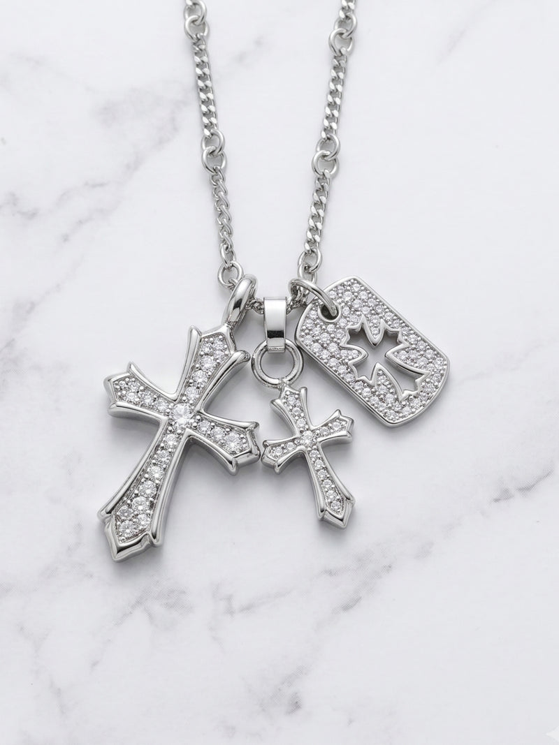 PREMIUM JEWELRY】トリプルクロスネックレス – DayGLORY