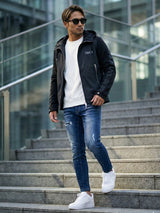 ナイロンアームロゴブルゾン