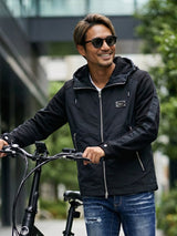 ナイロンアームロゴブルゾン