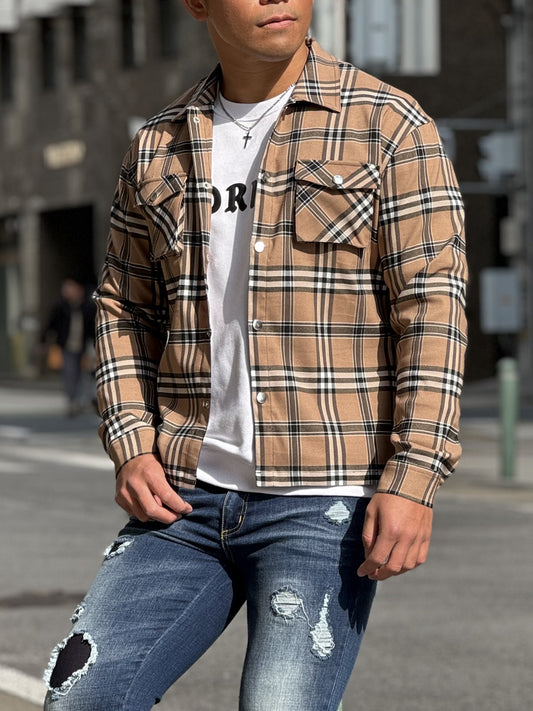 チェックシャツジャケット【30%OFF】