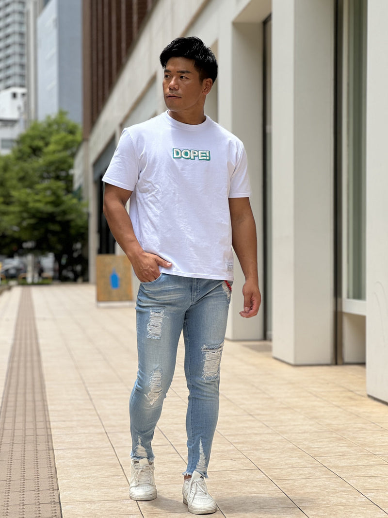 立体刺繍DOPE TEE