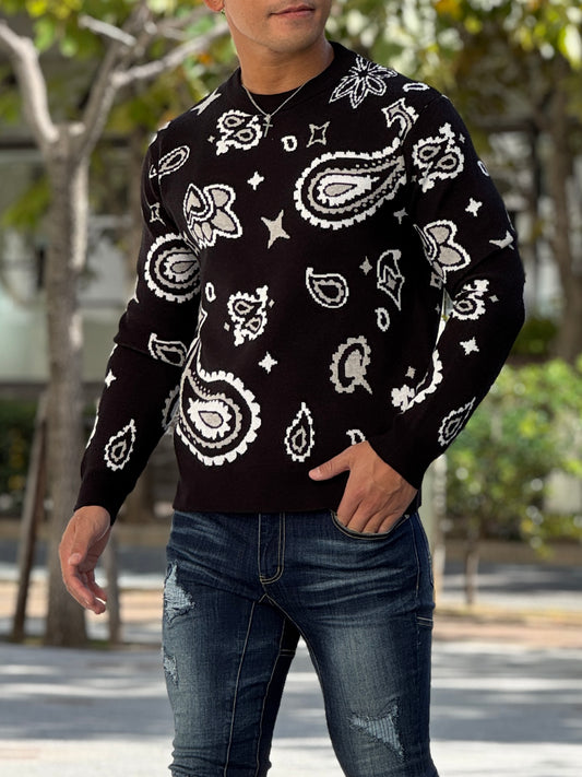 ペイズリーニット【SALE】