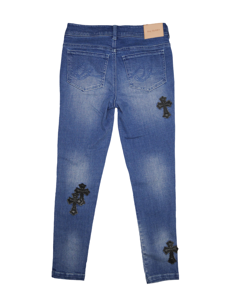 クロスパッチデニムパンツ – DayGLORY クロスパッチデニムパンツ – DayGLORY
