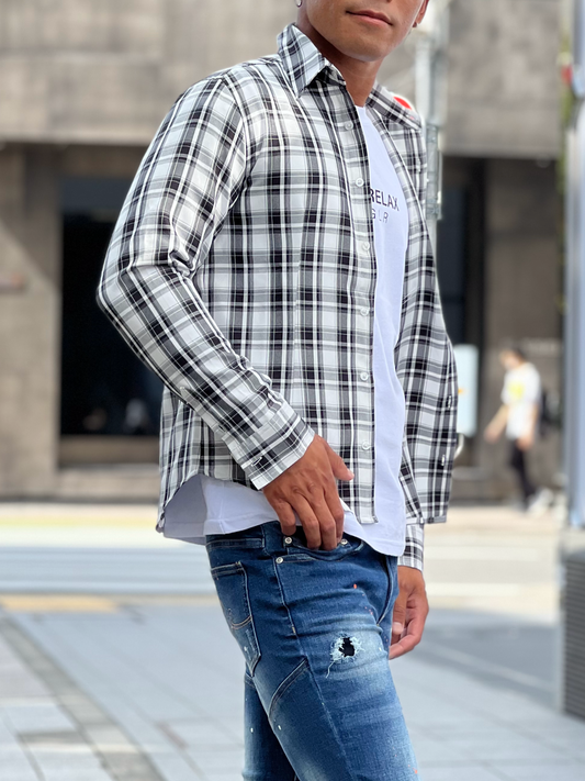 マドラスチェックシャツ【30%OFF】