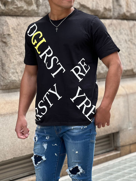 英字クロスTEE【30%OFF】